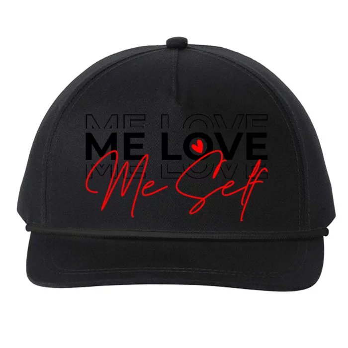 Me Love Me Self Inspirational Design Snapback Five-Panel Rope Hat