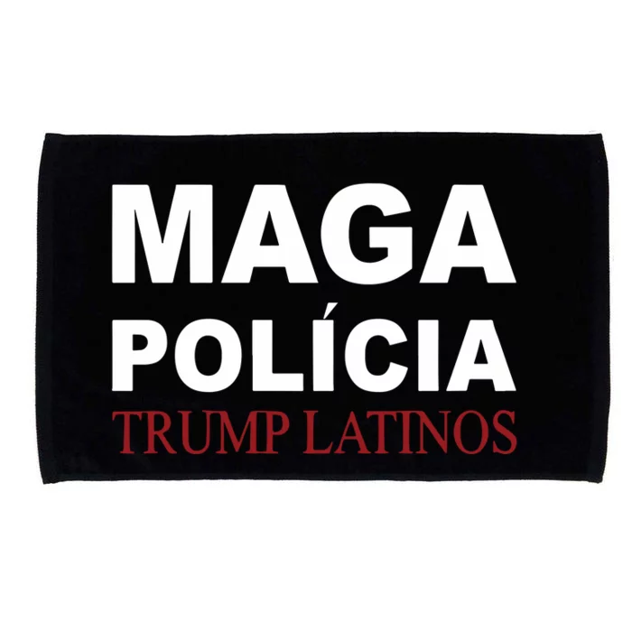 Maga Love Maga PolíCia Trump Latinos Microfiber Hand Towel