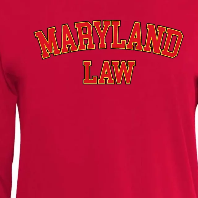 Maryland Law Maryland Bar Graduate Gift Lawyer College Womens Cotton Relaxed Long Sleeve T-Shirt