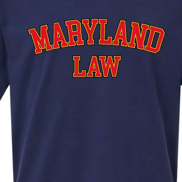 Maryland Law Maryland Bar Graduate Gift Lawyer College Sueded Cloud Jersey T-Shirt