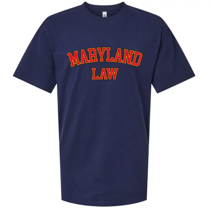 Maryland Law Maryland Bar Graduate Gift Lawyer College Sueded Cloud Jersey T-Shirt