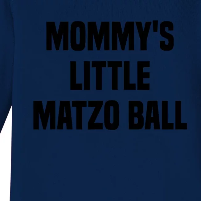 Mommy’S Little Matzo Ball Baby Long Sleeve Bodysuit