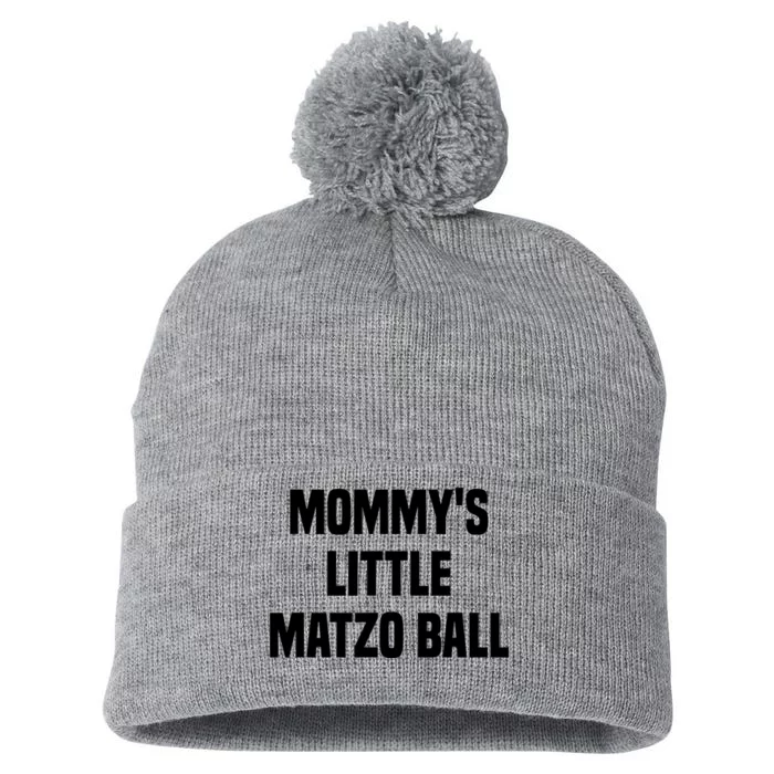 Mommy’S Little Matzo Ball Pom Pom 12in Knit Beanie