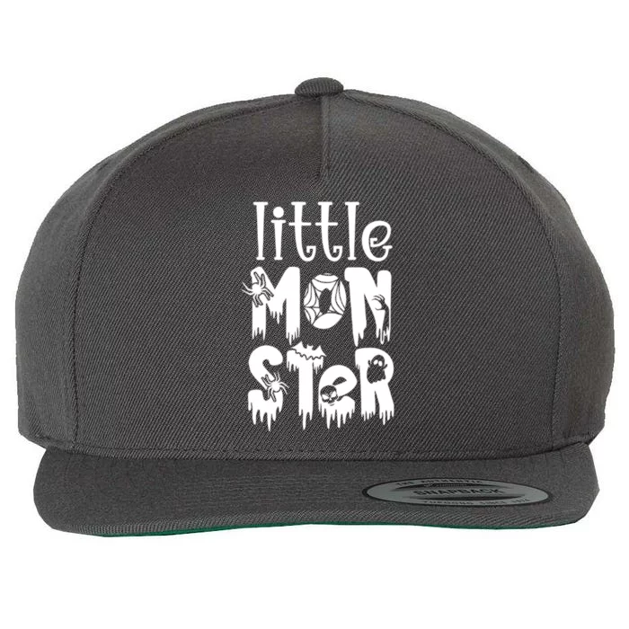 Momster Little Monster Dadcula Family Halloween Matching Family Wool Snapback Cap