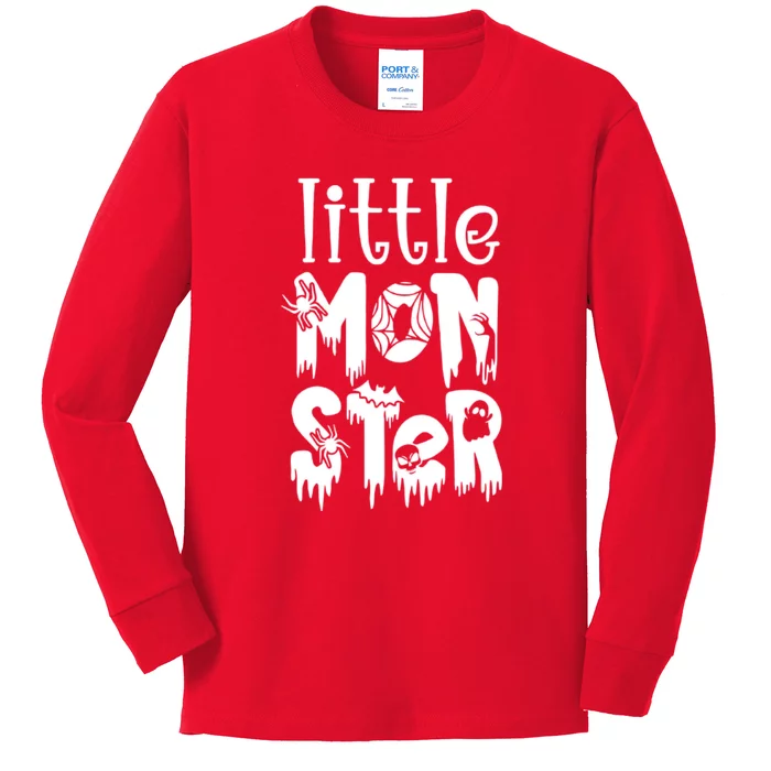 Momster Little Monster Dadcula Family Halloween Matching Family Kids Long Sleeve Shirt