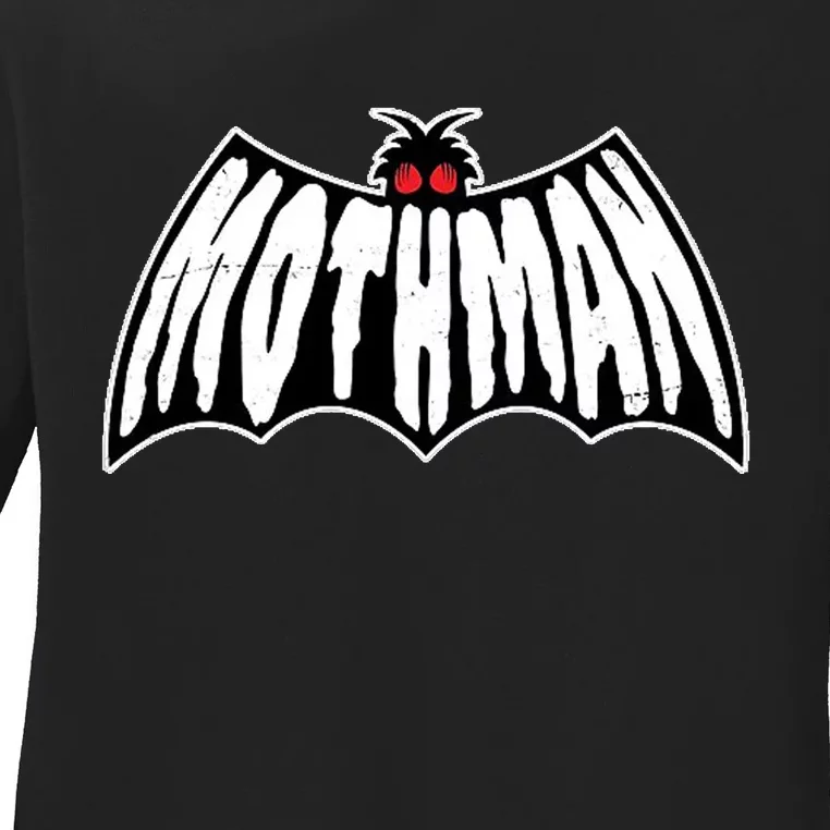 Mothman Logo Ladies Long Sleeve Shirt