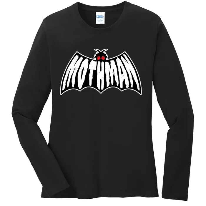 Mothman Logo Ladies Long Sleeve Shirt