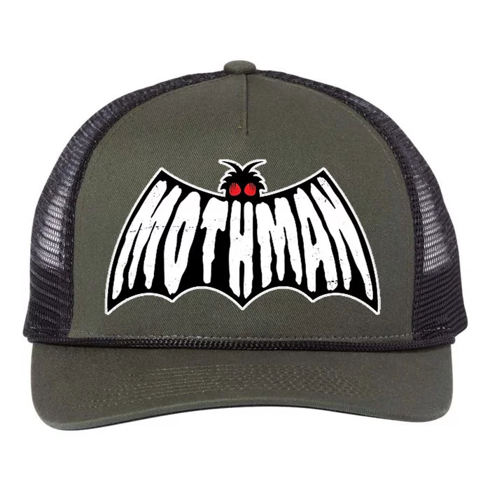 Mothman Logo Retro Rope Trucker Hat Cap