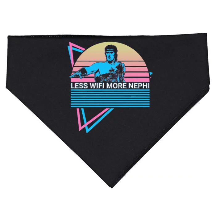 Mormon Lds Missionary Less Wifi More Nephi USA-Made Doggie Bandana