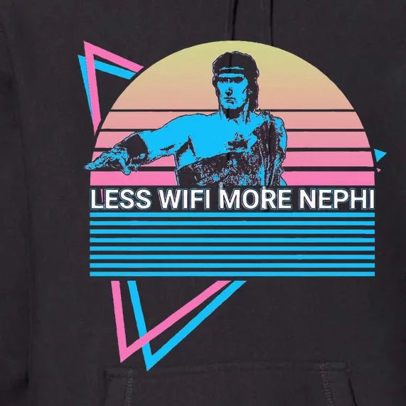 Mormon Lds Missionary Less Wifi More Nephi Premium Hoodie