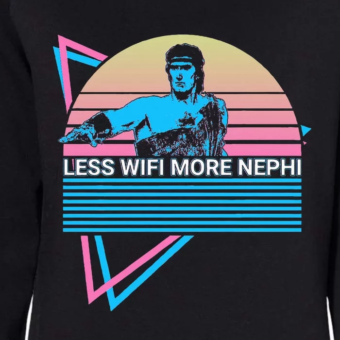 Mormon Lds Missionary Less Wifi More Nephi Womens California Wash Sweatshirt