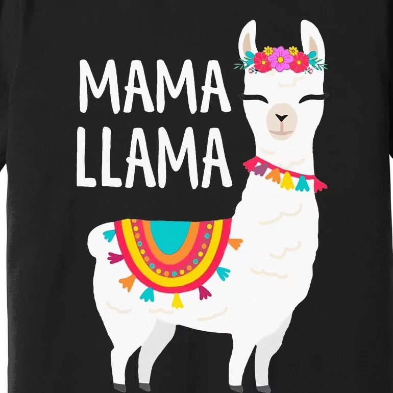 Mama Llama Mother Day Premium T-Shirt