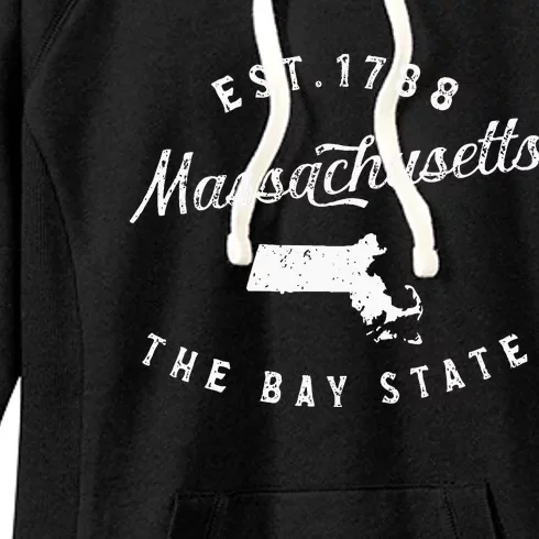 Massachusetts Lover Massachusetts Pride Massachusetts Women's Fleece Hoodie