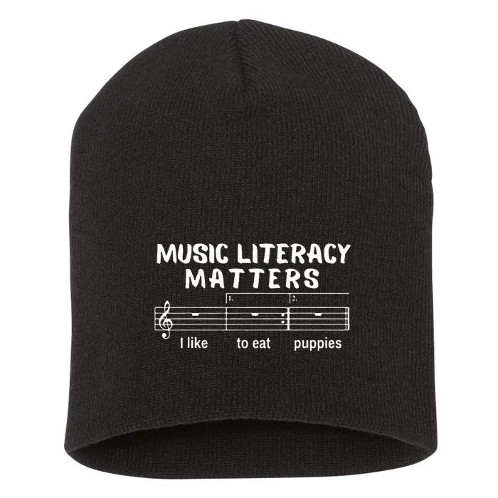 Music Literacy Matters Short Acrylic Beanie