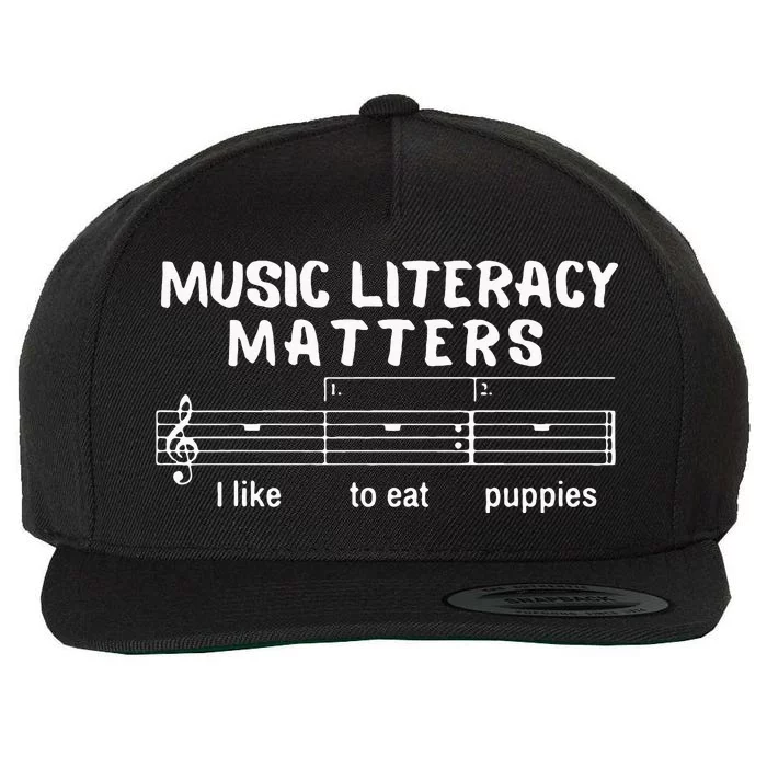 Music Literacy Matters Wool Snapback Cap