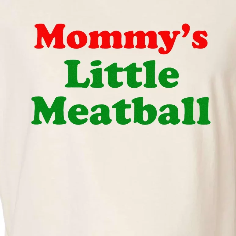 Mommys Little Meatball Funny Italian Joke Garment-Dyed Women's Muscle Tee