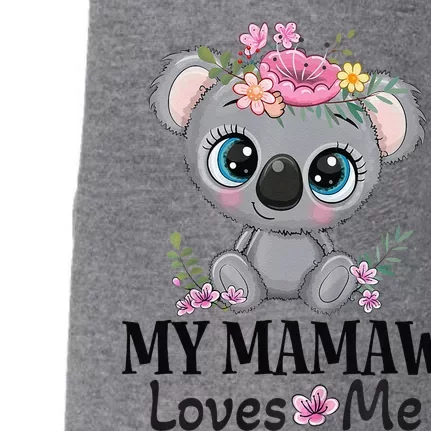 Mamaw Loves Me Grandchild Koala Doggie 3-End Fleece Hoodie