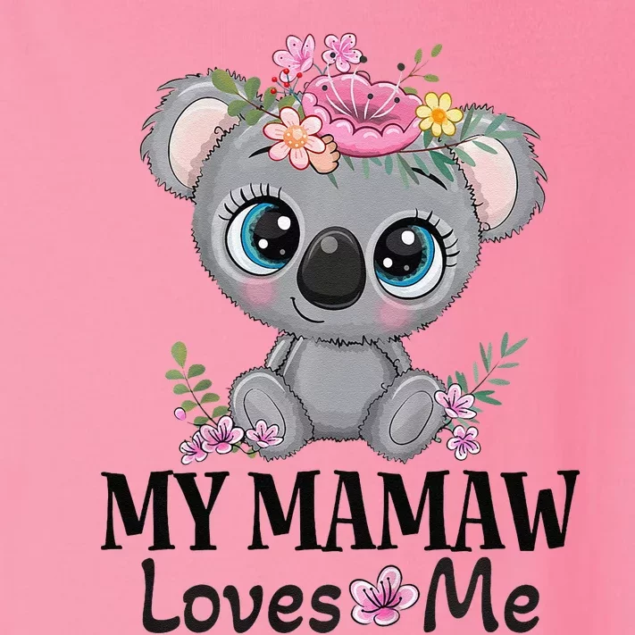 Mamaw Loves Me Grandchild Koala Toddler Long Sleeve Shirt