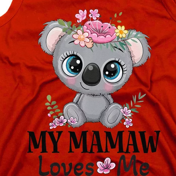 Mamaw Loves Me Grandchild Koala Tank Top