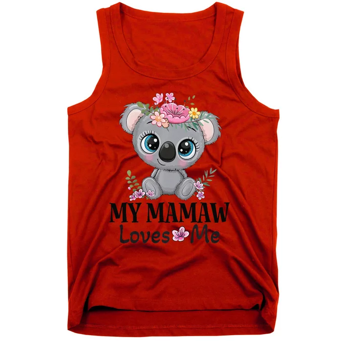 Mamaw Loves Me Grandchild Koala Tank Top