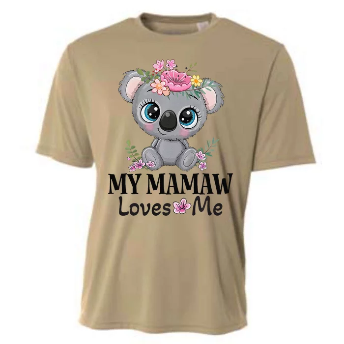 Mamaw Loves Me Grandchild Koala Cooling Performance Crew T-Shirt