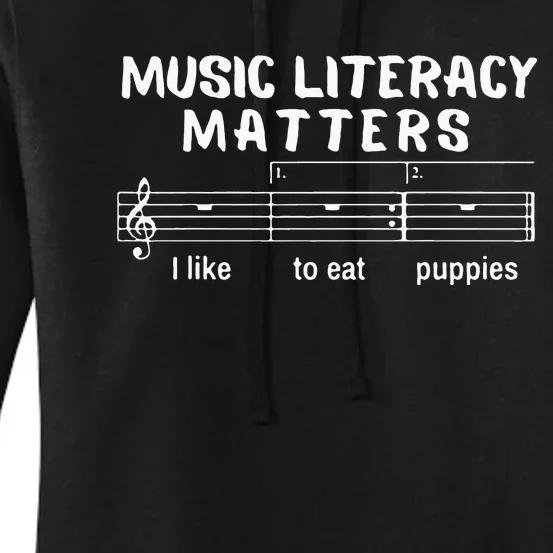 Music Literacy Matters Women's Pullover Hoodie