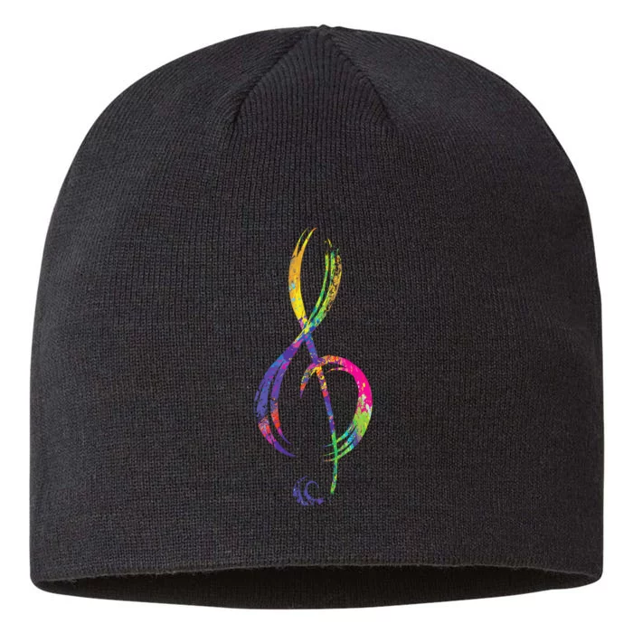 Musican Lover Musical Notes Just Music 8 1/2in Sustainable Knit Beanie