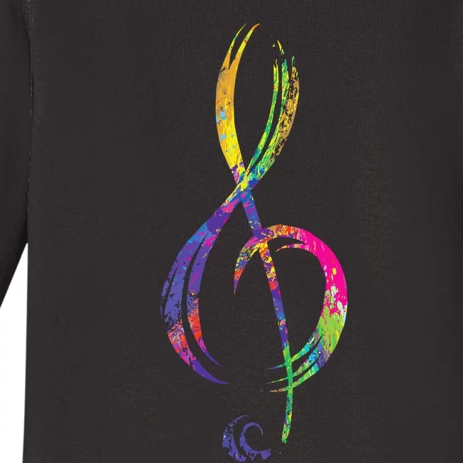 Musican Lover Musical Notes Just Music Baby Long Sleeve Bodysuit