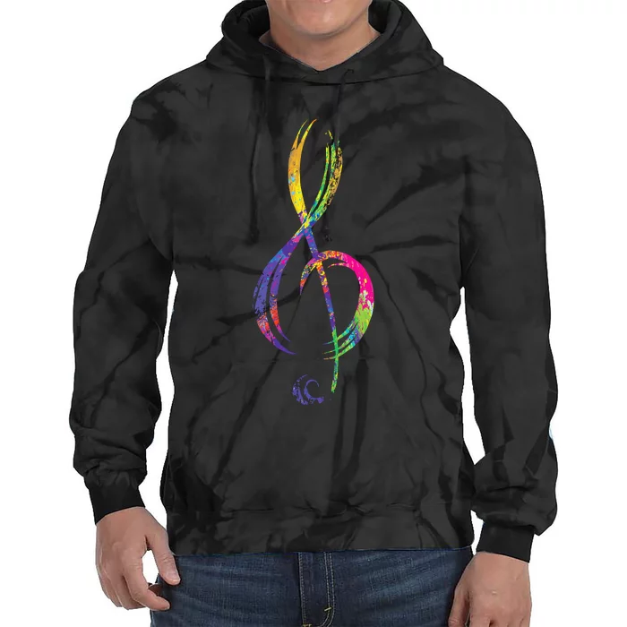 Musican Lover Musical Notes Just Music Tie Dye Hoodie