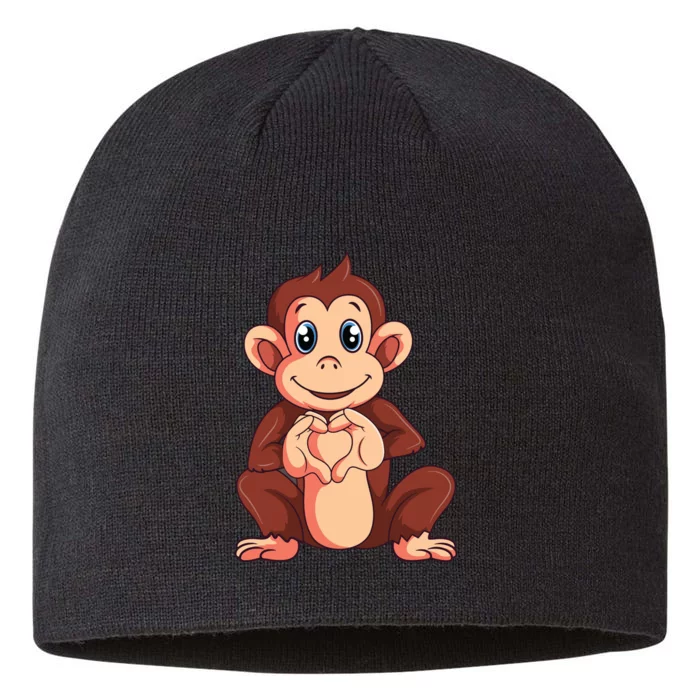 Monkey Lover 8 1/2in Sustainable Knit Beanie