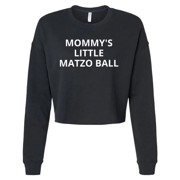 MommyS Little Matzo Ball Cropped Pullover Crew