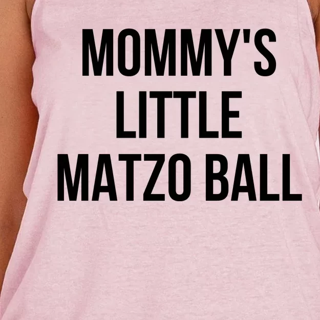 MommyS Little Matzo Ball Women's Knotted Racerback Tank