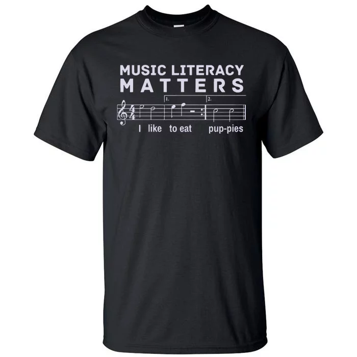 Music Literacy Matters Puppies Song Tall T-Shirt