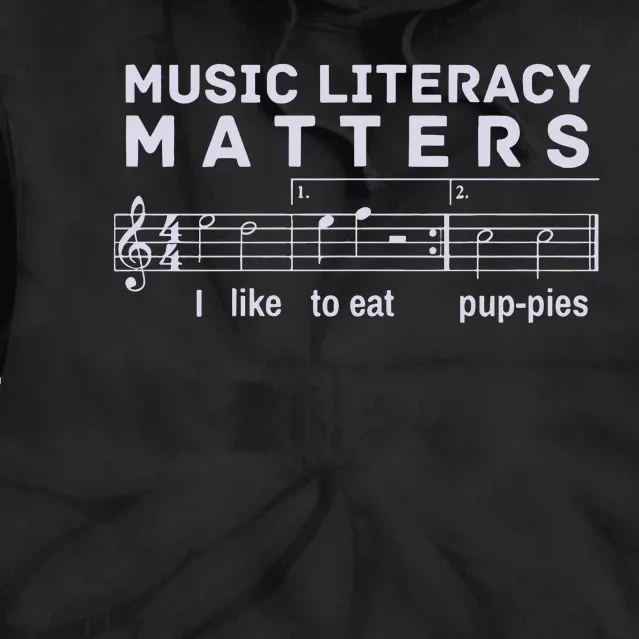 Music Literacy Matters Puppies Song Tie Dye Hoodie