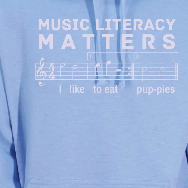 Music Literacy Matters Puppies Song Unisex Surf Hoodie