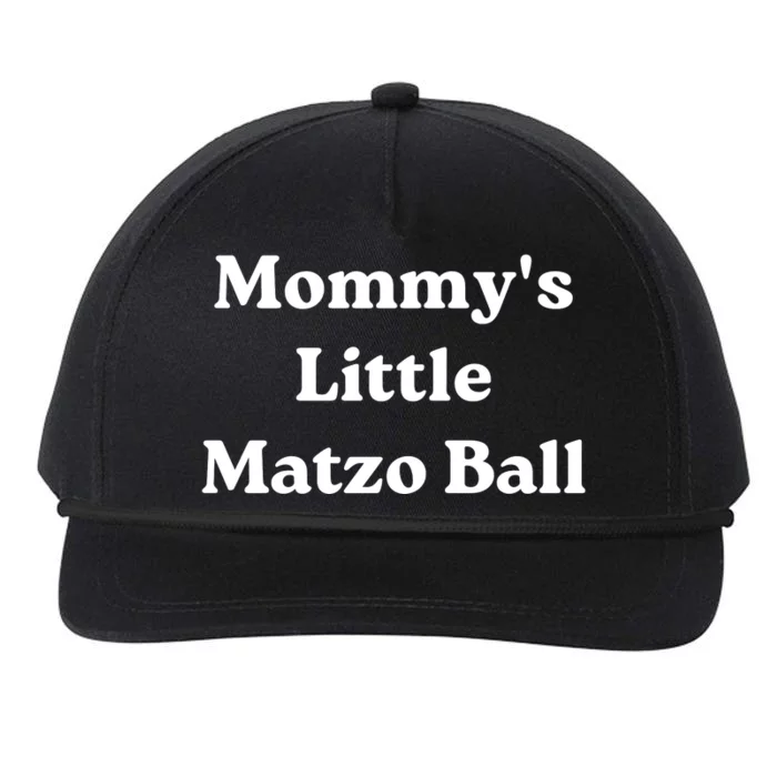 MommyS Little Matzo Ball Snapback Five-Panel Rope Hat