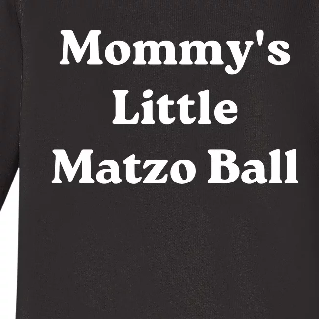 MommyS Little Matzo Ball Baby Long Sleeve Bodysuit