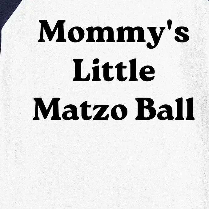 MommyS Little Matzo Ball Baseball Sleeve Shirt