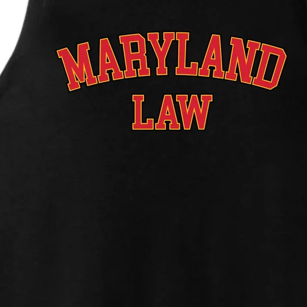 Maryland Law Maryland Bar Graduate Gift Lawyer College Meaningful Gift Ladies Tri-Blend Wicking Tank