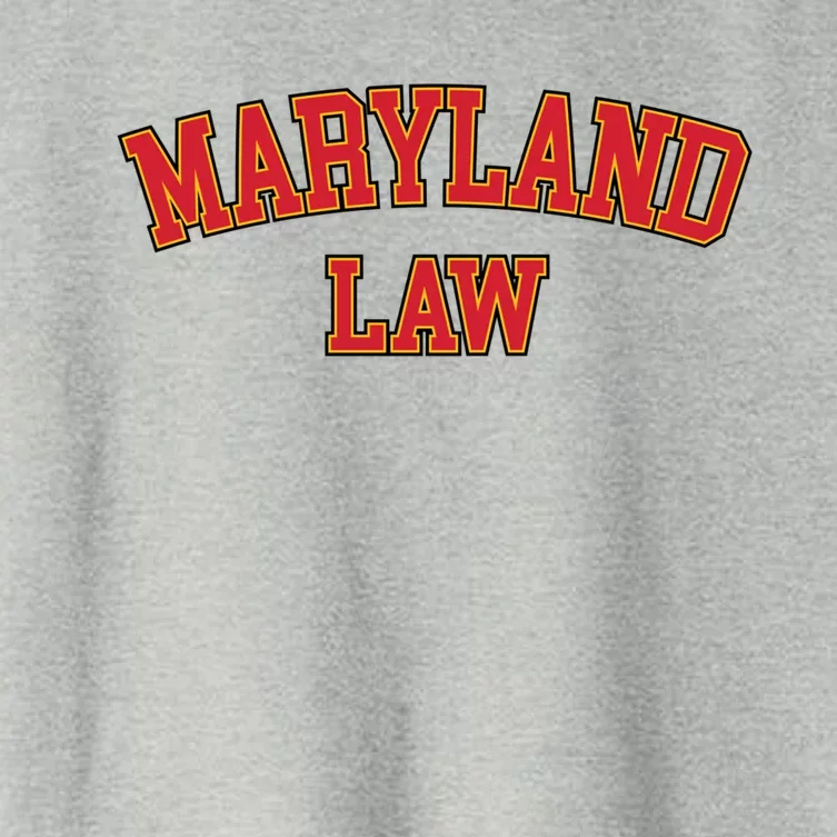 Maryland Law Maryland Bar Graduate Gift Lawyer College Meaningful Gift Women's Crop Top Tee