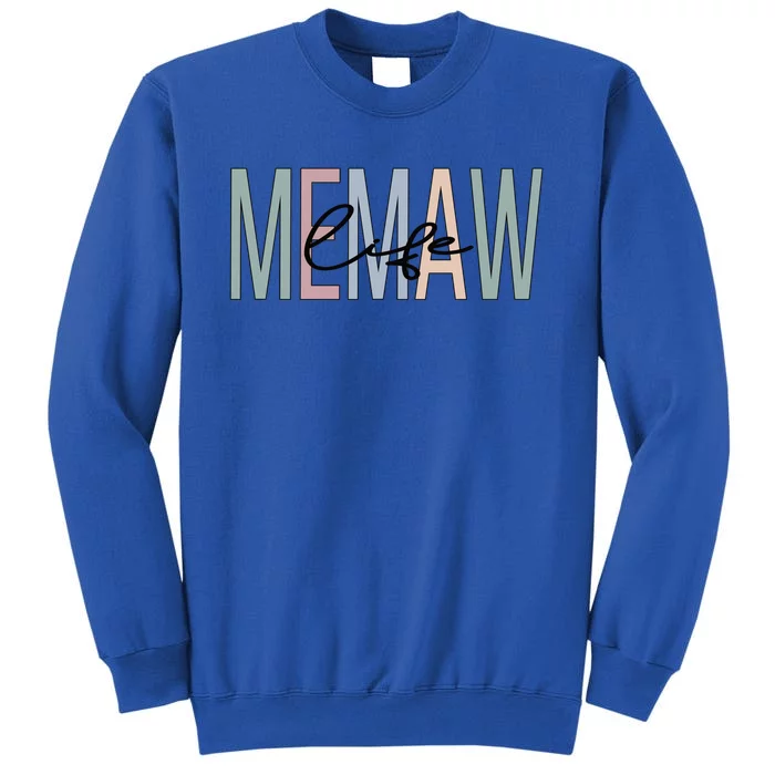 Memaw Life Memaw Grandma Boho Memaw Grandmother Gift Sweatshirt