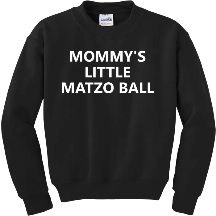 MommyS Little Matzo Ball Kids Sweatshirt