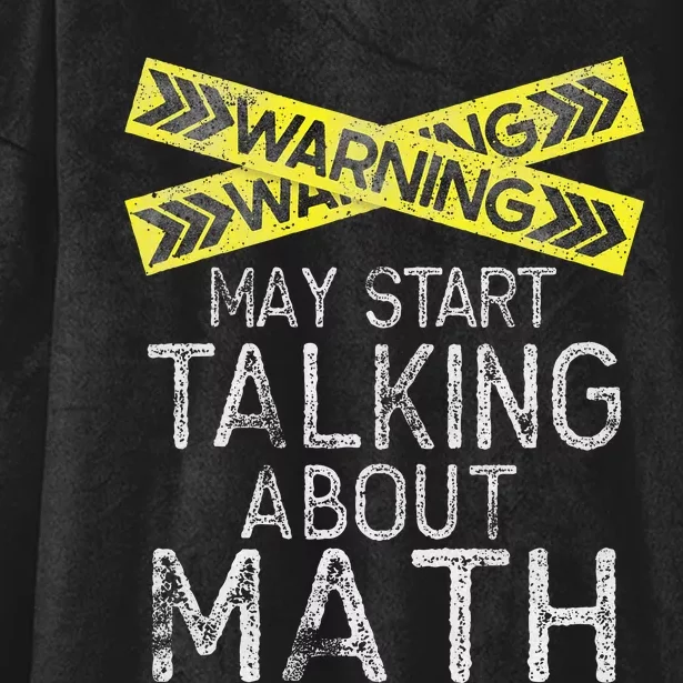 Math Lover Mathematics Math Student Funny Math Hooded Wearable Blanket