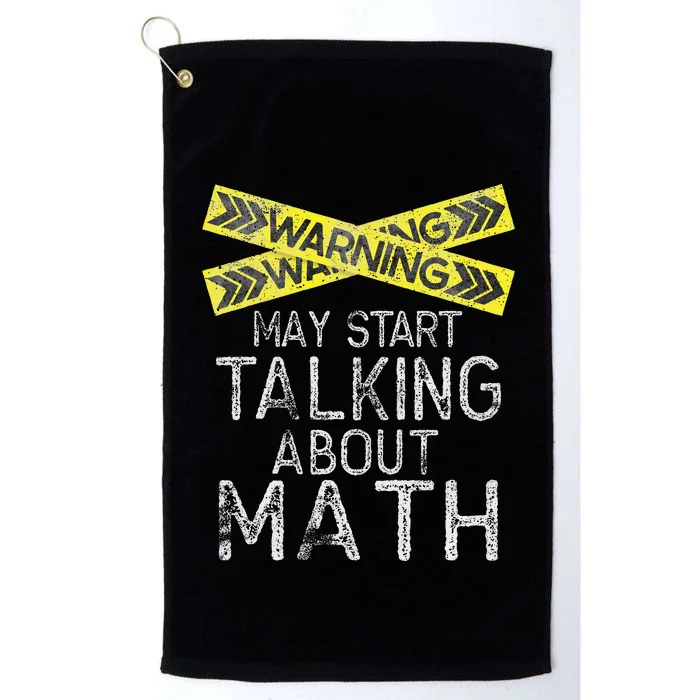 Math Lover Mathematics Math Student Funny Math Platinum Collection Golf Towel