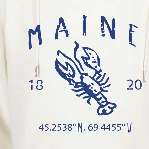 Maine Lobster Womens Funnel Neck Pullover Hood