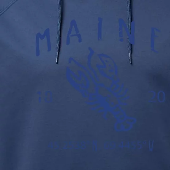 Maine Lobster Performance Fleece Hoodie