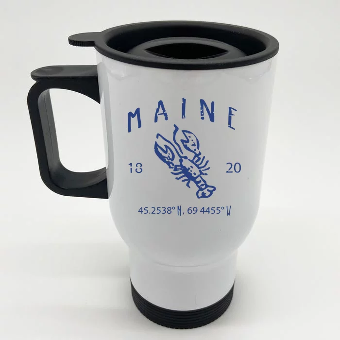 Maine Lobster Front & Back Stainless Steel Travel Mug