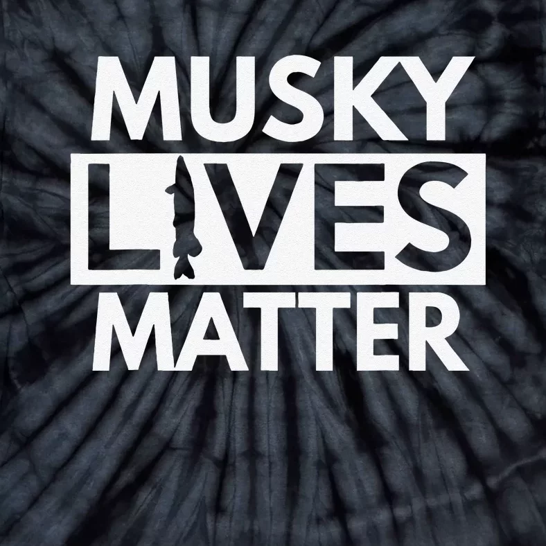 Musky Lives Matter Funny Muskie Fishing Tie-Dye T-Shirt