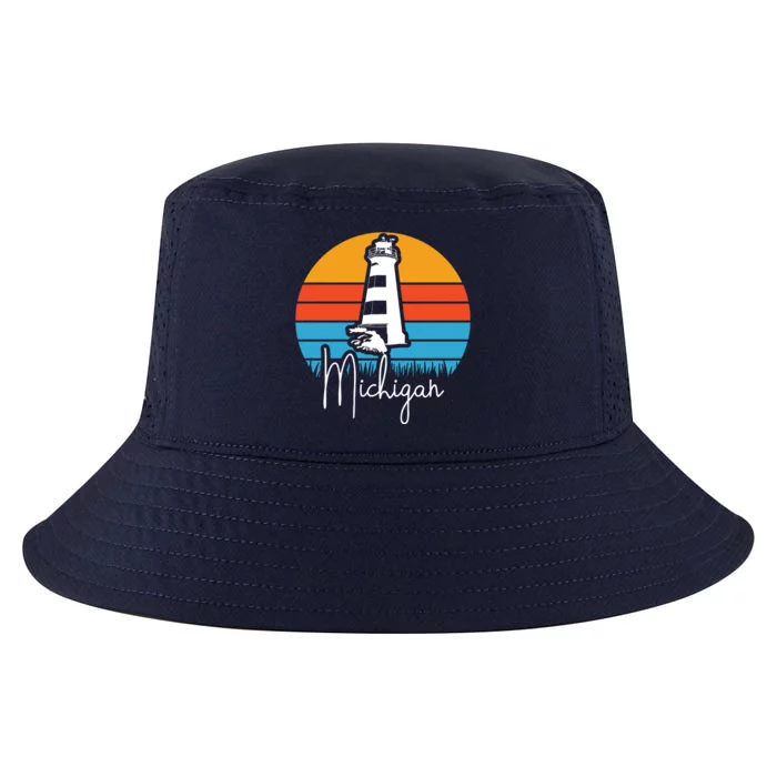 Michigan Lighthouse Cool Comfort Performance Bucket Hat