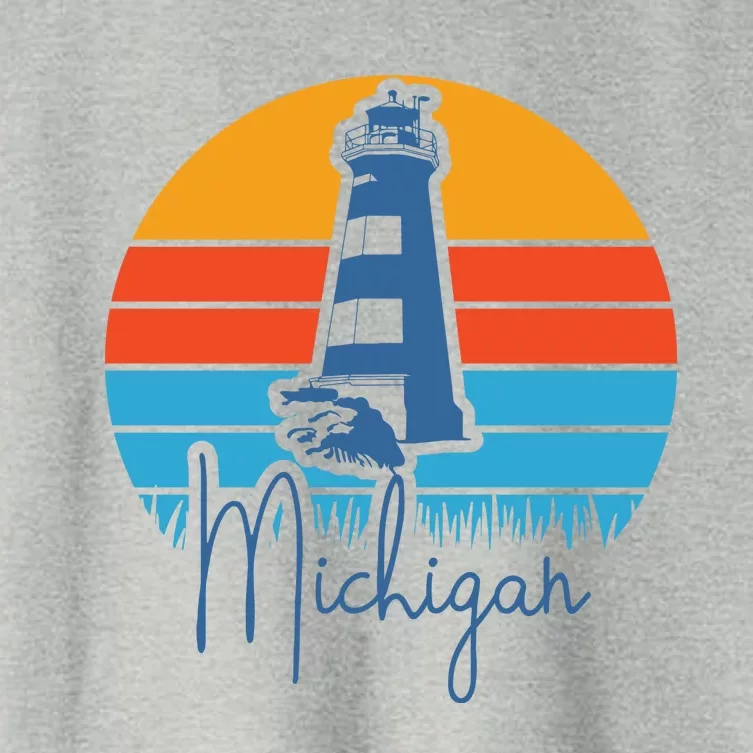 Michigan Lighthouse Women's Crop Top Tee